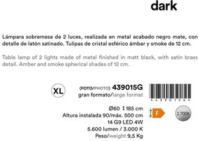 Lustra casa scarii cu 14 pendule Dark XL H500