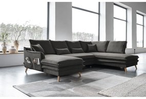 Colțar gri închis extensibil (cu colț pe partea dreaptă/în formă de "U") Charming Charlie – Miuform