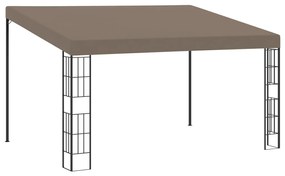 vidaXL Pavilion montat pe perete, 4x3 m, textil, gri taupe