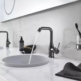 Baterie lavoar Grohe Essence L cu ventil Pop-Up antracit periat Hard Graphite