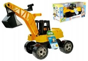 Excavator Lena Giga Trucks galben-negru, 70 cm