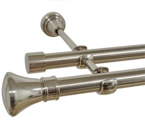 Galerie dubla fara inele PRINCE 19 mm inox (Alege marime: 320 cm)