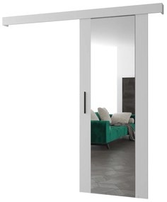 Zondo Uși culisante Sharlene II (alb mat + alb mat + negru) (cu oglindă). 1043636