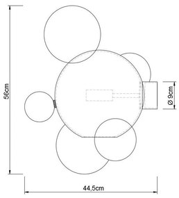 Aplica de perete LED design modern Boliccine