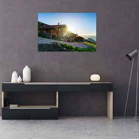 Tablou - Dimineața în Alpi Tirol (90x60 cm)