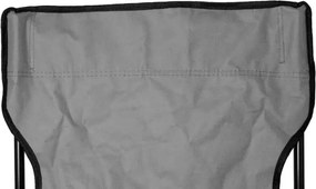 Scaun de camping Muhler 1009262, 52 x 52 x 82 cm, Pana la 100 kg, Pliabil, Gri