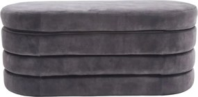 Bancheta cu spatiu de depozitare, Catifea Gri, VOQUE 115cm A-46687 VC