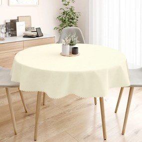 Goldea față de masă teflonată - vanilie - rotundă Ø 100 cm