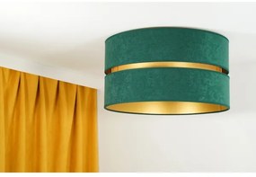 Plafonieră Duolla DUO 1xE27/40W/230V d. 40 cm verde/auriu