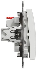 Intrerupator cu revenire, 10A, IP20, Alb, Schneider Sedna Design