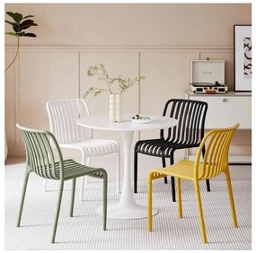 Scaun din plastic TREGO, verde