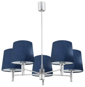 Candelabru modern design elegant BOLZANO 5L bleumarin