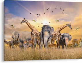 Tablou - Animae din Africa (70x50 cm)