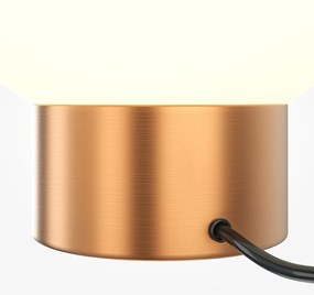 Veioza/Lampa de masa design decorativ Basic alb/auriu