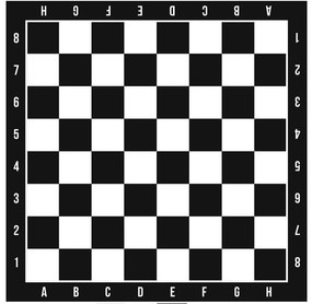 Autocolant pentru masă de şah 54 x 54 cm