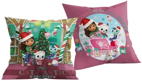 Gabby's Dollhouse Cat-tastic Holiday Perna decorativă de Crăciun 40x40 cm