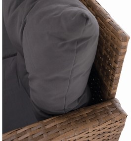 Set mobilier de grădină Senala (gri maro + maro deschis) (pentru 8 persoane). 1116496