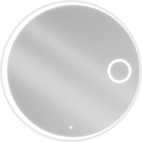 Mexen Ella oglindă de baie iluminată cu oglindă cosmetică, rotundă 100 cm, LED 6000K, anti-aburire - 9811-100-100-611-00