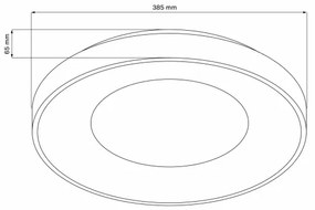 Plafonieră LED dimabilă WITOLD LED/48W/230V 3000-6000K + telecomandă