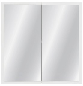 Corp Baie Teno, Suspendat, Alb, cu oglinzi, 60 x 13 x 60 cm