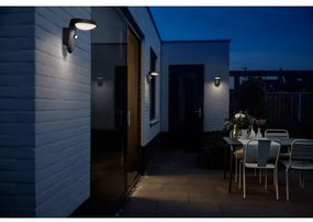 Philips TYLA LED 9W 230V 2700K IP44 Aplicație de perete cu senzor, exterior