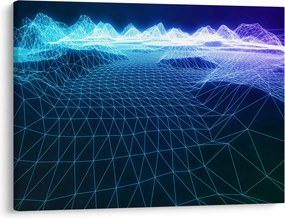 Tablou - Munți în model de calculator (70x50 cm)