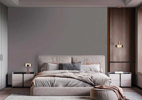 Veioza, Lampa de masa design modern Gin Large auriu-roze