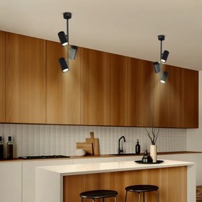 Lustră pe tijă Brilagi SELE VERTICAL 3xGU10/30W/230V negru