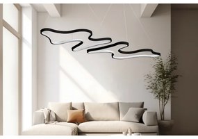 Lustră LED suspendată pe cablu DUPLE ARTISAN LED/80W/230V 6500K neagră
