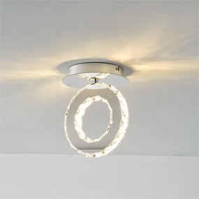 Lustra LED aplicata design modern Girona crom