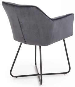 Scaun K377 velvet gri