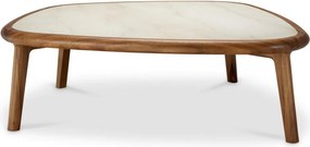 Masuta de cafea LUX, Marmura, Lemn, Wilma