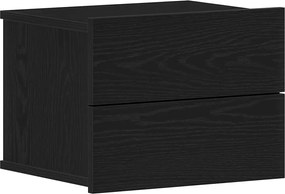 vidaXL Dulap de noapte Stejar Negru 40 x 30 x 30 cm Lemn compozit