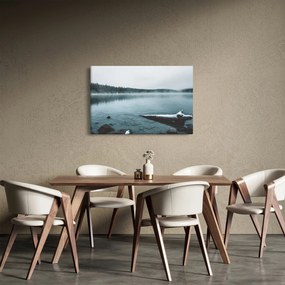 Tablou - lacul nordic înghețat (90x60 cm)