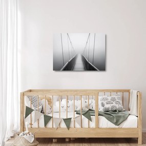 Tablou pe sticlă - Pod spre necunoscut (70x50 cm)