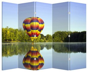 Paravan - Balon - aer cald pe un lac (210x170 cm)