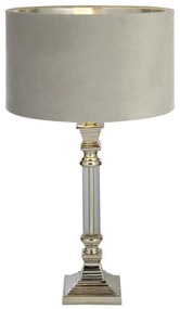 Veioza/Lampa de masa design lux elegant Belle crom/gri