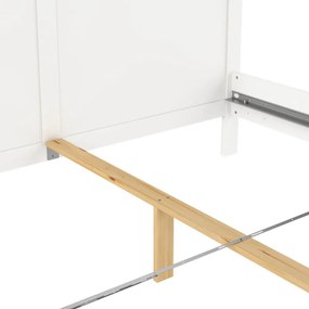 Pat matrimonial alb 160x200 cm Paris – Tvilum