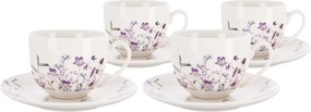 Orion Set of 4 cups with saucers LOUKA 280 ml