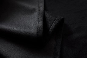 Draperie opaca neagra VELVET 140x250 cm Agatat: Inele metalice