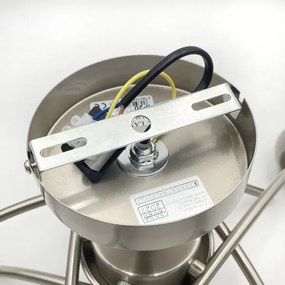 Lustră aplicată DONNA 5xE27/60W/230V nichel