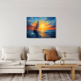 Tablou pe sticlă - Sailboats (70x50 cm)