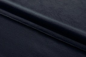 Draperie opaca neagra VELVET 135x250 cm Agățat: Inele metalice