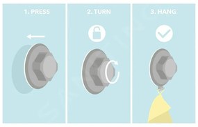 Săpunieră autoadezivă din bambus Compactor Bestlock SPA