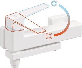 Blur - Baterie de cadă cu pipa pliabilă BQL_A12M Finisaj: alb