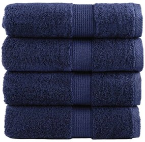 vidaXL Prosoape oaspeți premium SOLUND, 4buc. bleumarin 30x50cm 600gsm