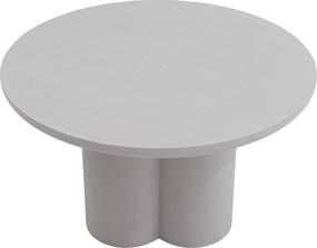 Măsuță de cafea rotundă Cylindus 80 cm - gri deschis