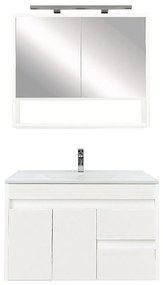 Mobilier complet de baie Luna 80 alb