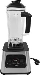 Blender inox Zilan ZLN2785, Vas din sticla 2L, 15 trepte viteza + pulse, Putere 1100W