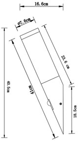 Globo 3157S - Corp de iluminat exterior DACIA 1xE27/60W/230V